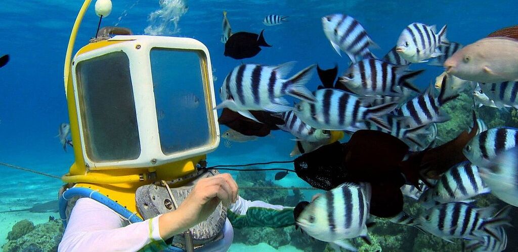 Ausflug Aquasafari Bora Bora - Helmet Dive - Tahiti