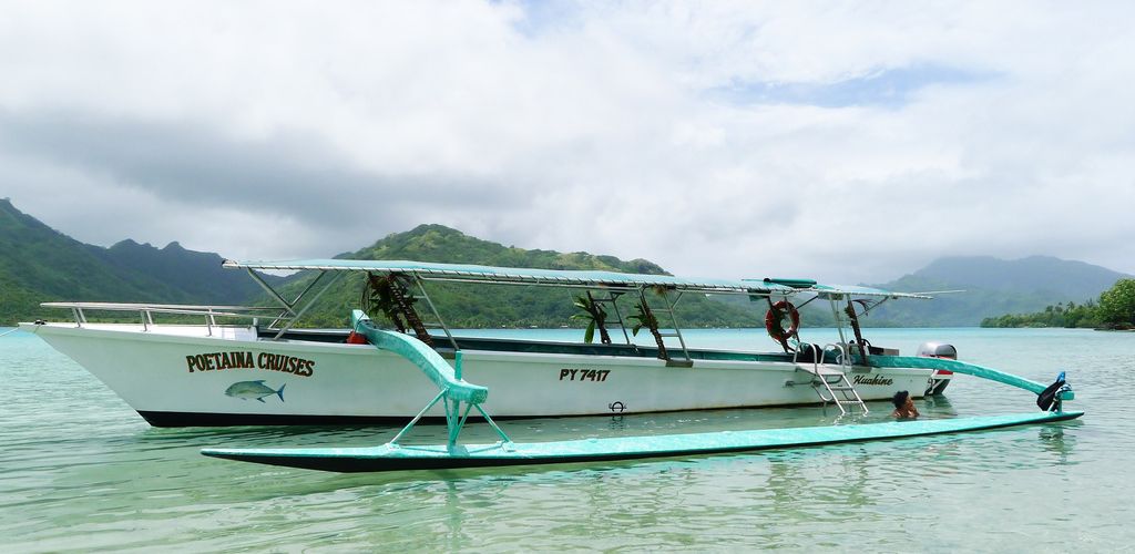 Ausflug Lagunentour mit Tanzunterricht & Motu Picknick Huahine - Boot - Tahiti