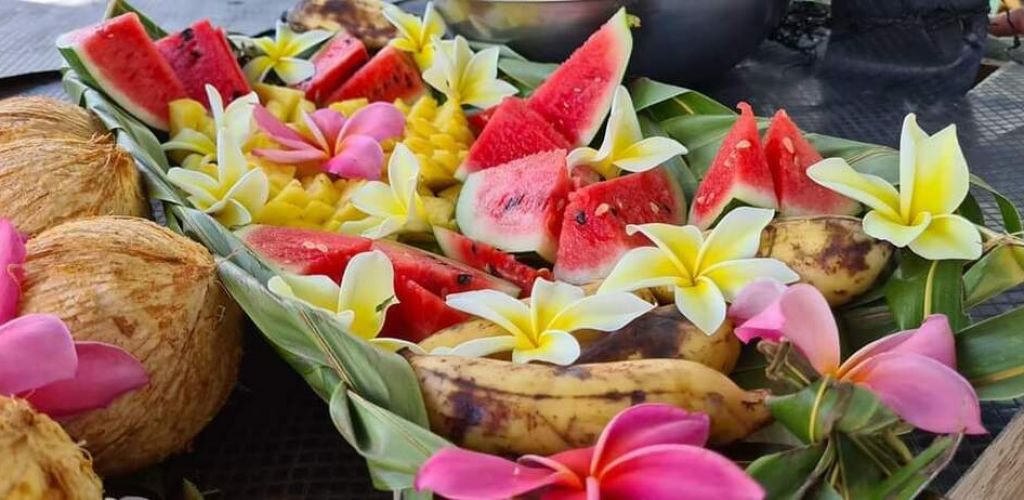 Ausflug Lagunentour mit Auslegerkanu & Mittagessen Huahine - Buffet - Tahiti