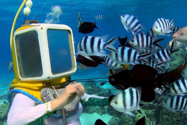 Ausflug Aquasafari Bora Bora - Helmet Dive - Tahiti