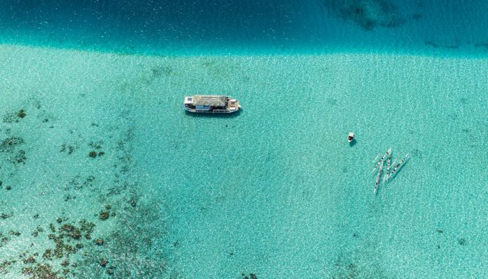 Kreuzfahrt Paul Gauguin - Boot in der Lagune - Französisch Polynesien